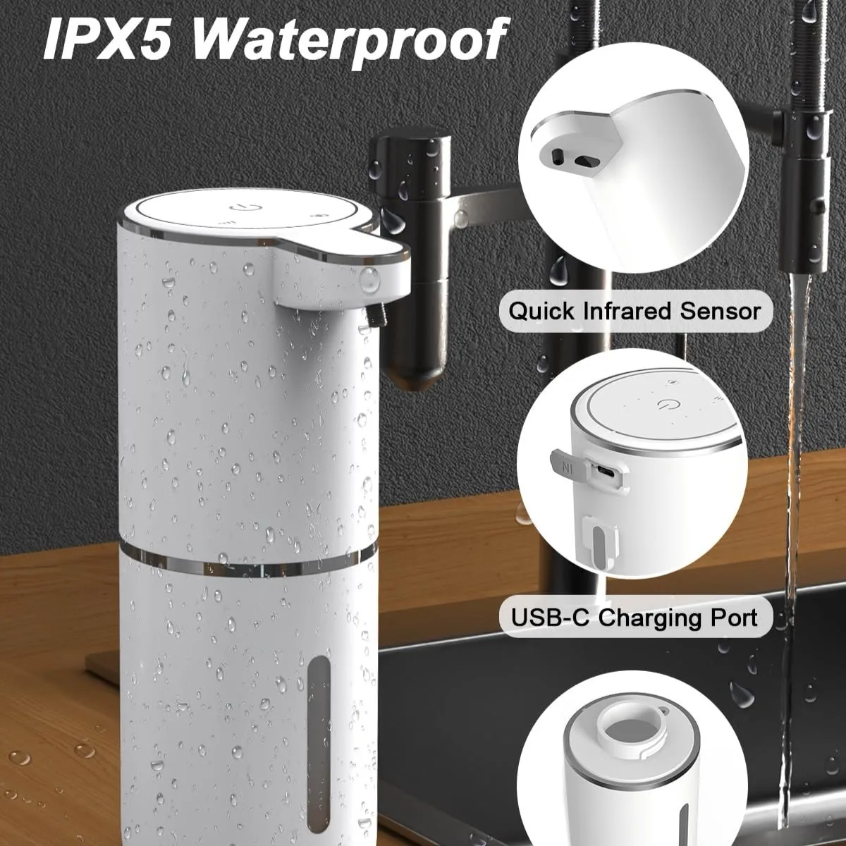 Rechargeable Automatic Soap Dispenser — photo 3
