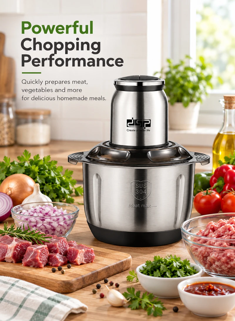 5L High Power Food Chopper, Adjustable Speed Food Processor β photo 8