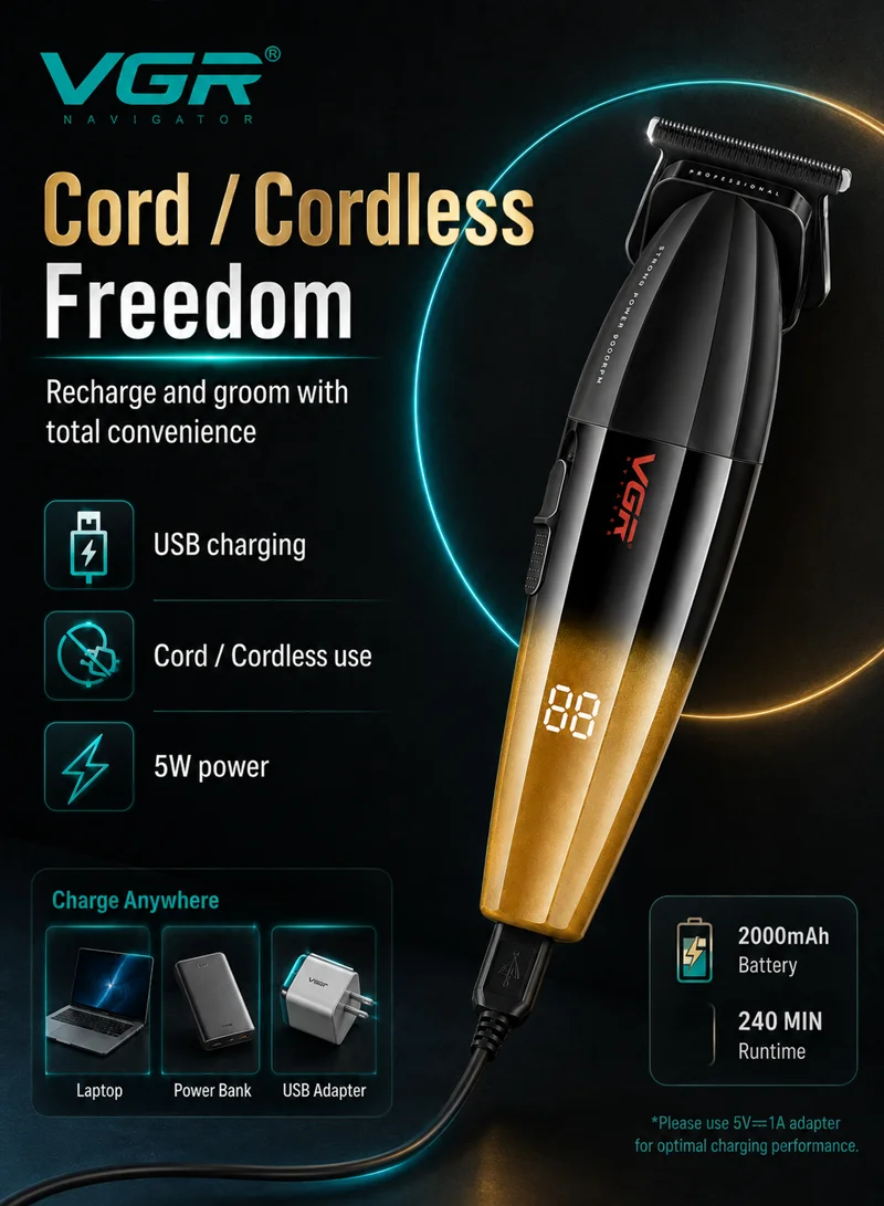 Professional Rechargeable Hair Trimmer With Grooming Accessories β photo 2