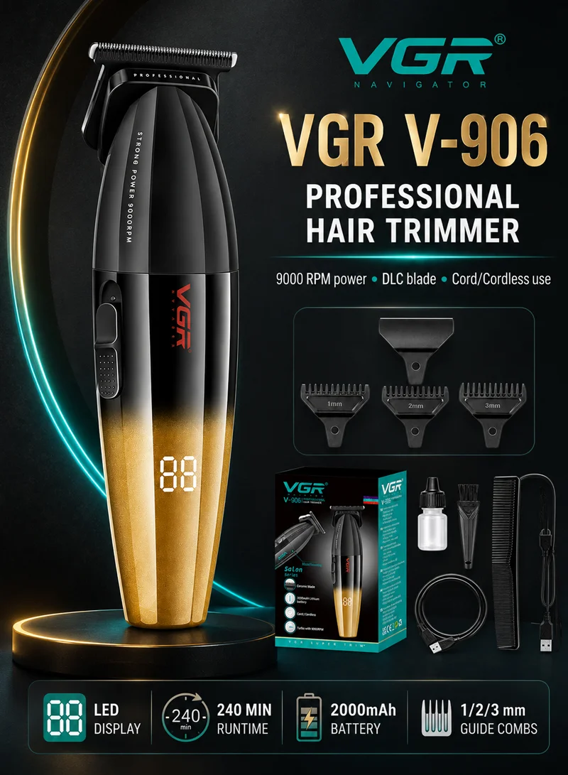 Professional Rechargeable Hair Trimmer With Grooming Accessories — photo 8