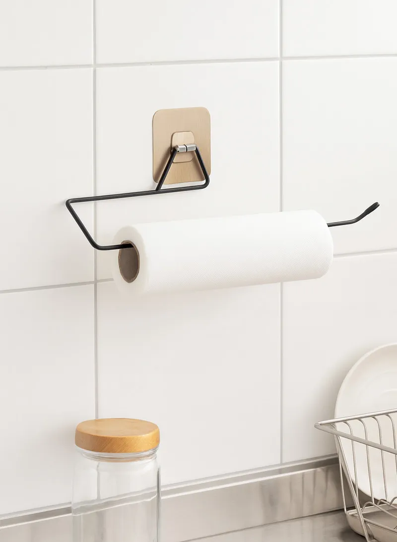 Multipurpose Self Adhesive Wall Mounted Hanger for Tissue & Towel Holder Rack for Bathroom & Ki