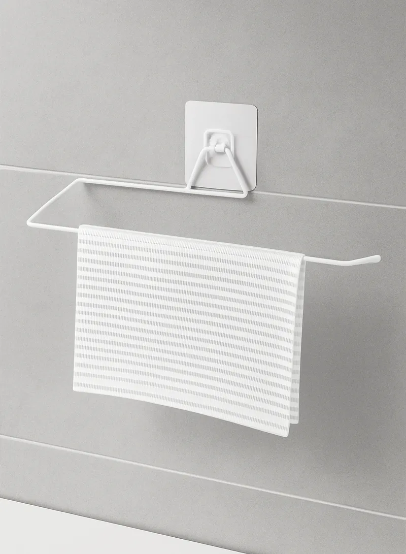 Multipurpose Self Adhesive Wall Mounted Hanger for Tissue & Towel Holder Rack for Bathroom & Ki