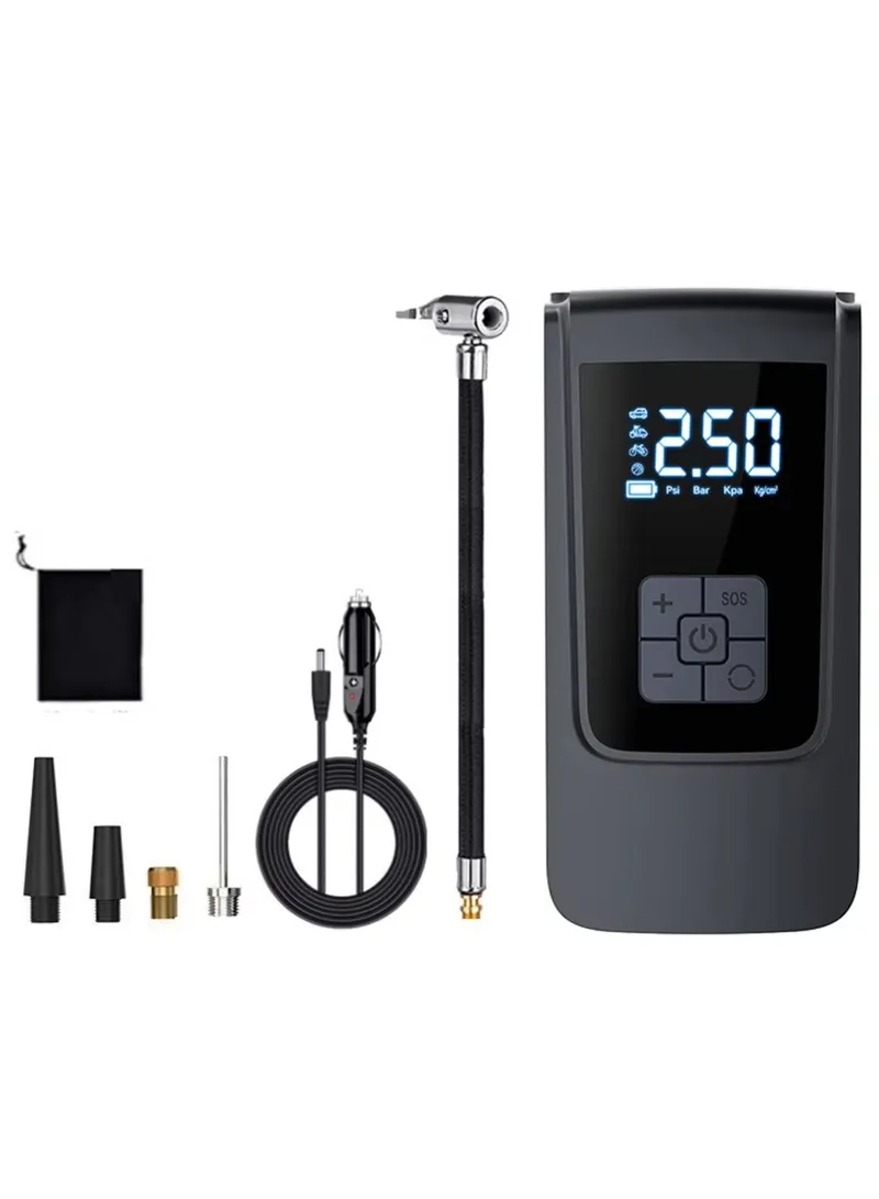 Portable Car Tire Inflator Digital Display Air Compressor Smart Pressure Gauge