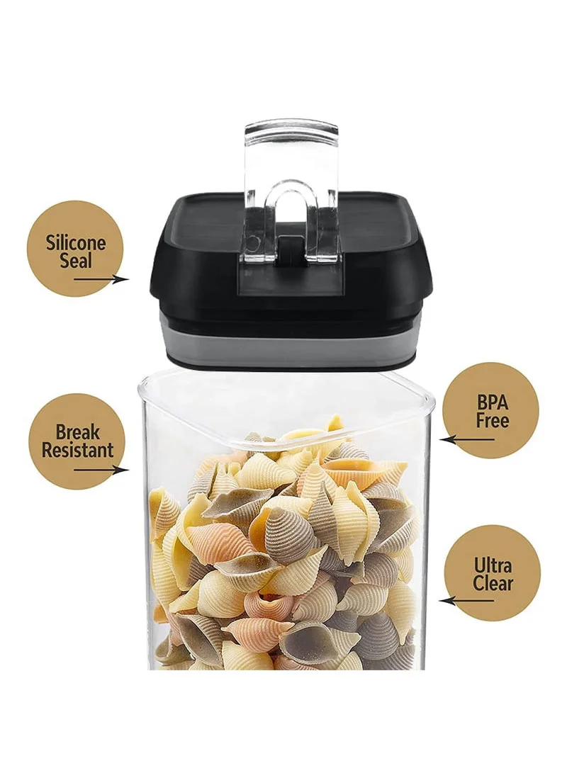 7Pcs Transparent Airtight Food Storage Canisters with Durable Plastic Lids — photo 7