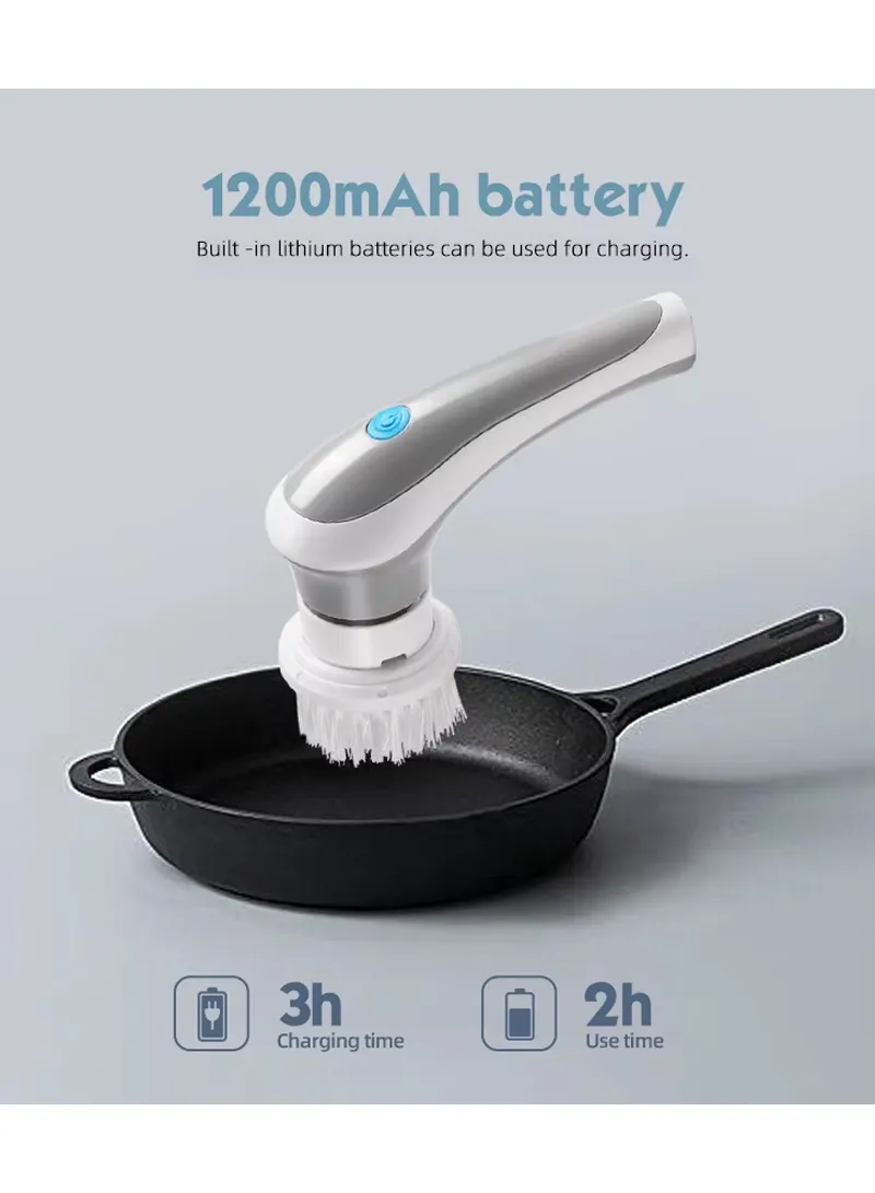 Cordless Electric Cleaning Brush with Multi-Purpose Brush Heads — photo 7