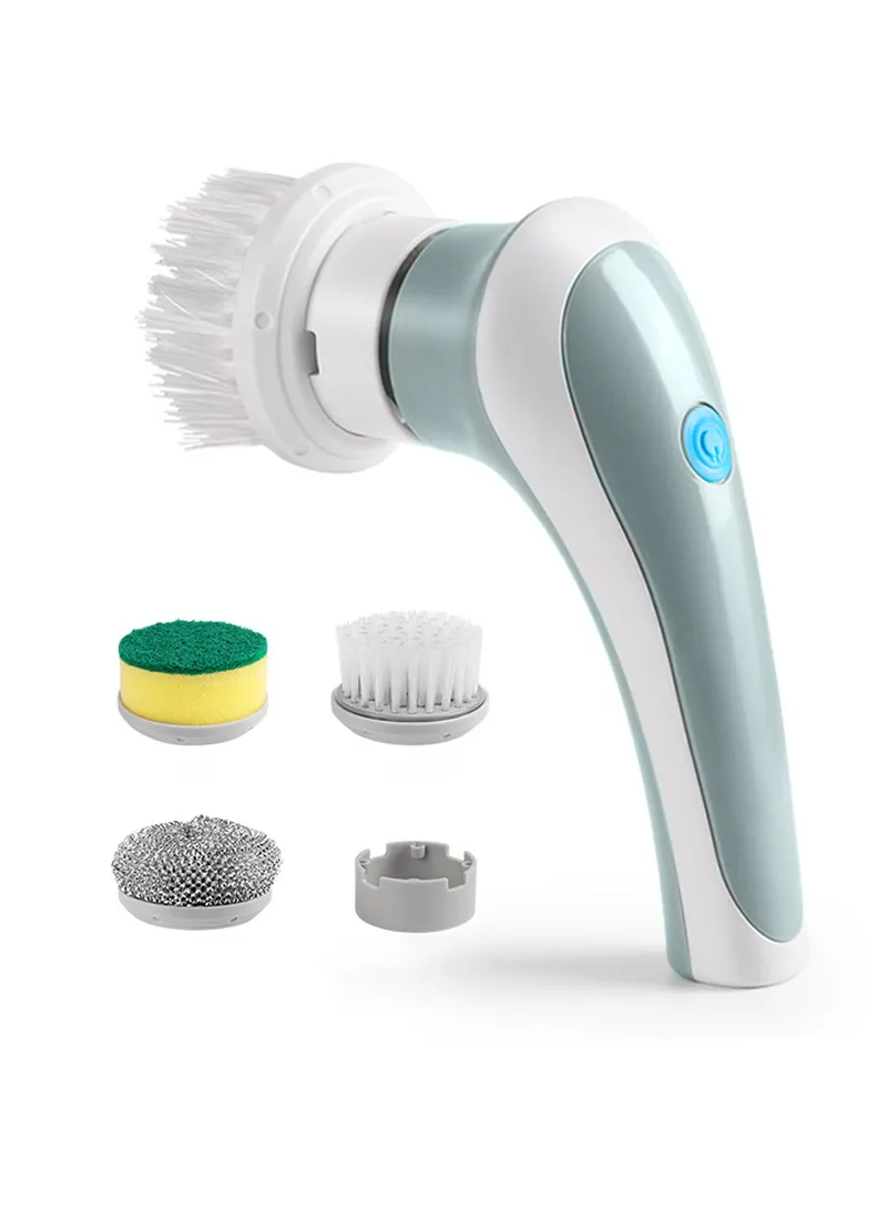 Cordless Electric Cleaning Brush with Multi-Purpose Brush Heads