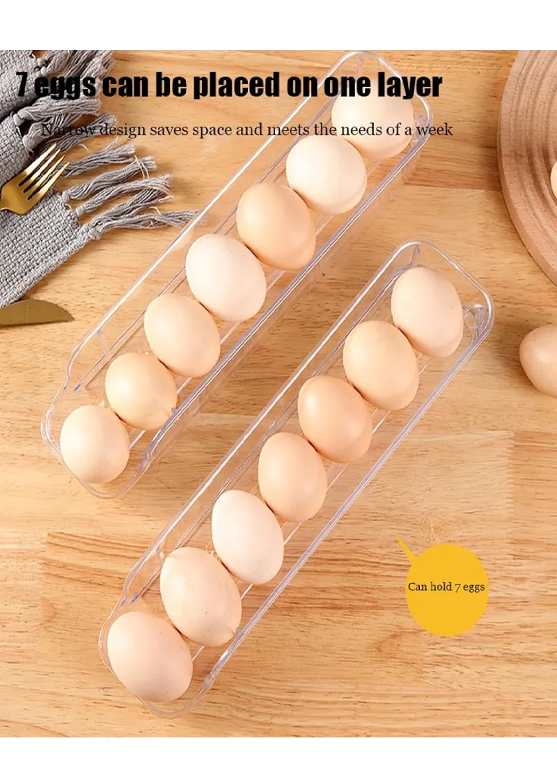 3-Tier Egg Storage Dispenser with Rolling System for Refrigerator β photo 6