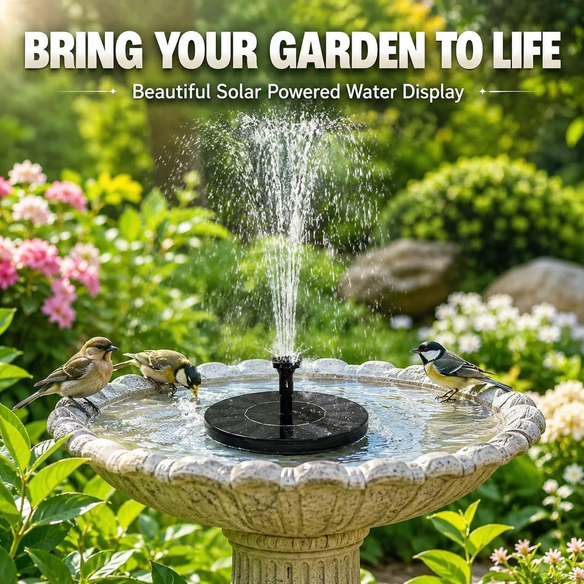 Solar Bird Bath Water Fountain Pump β photo 2