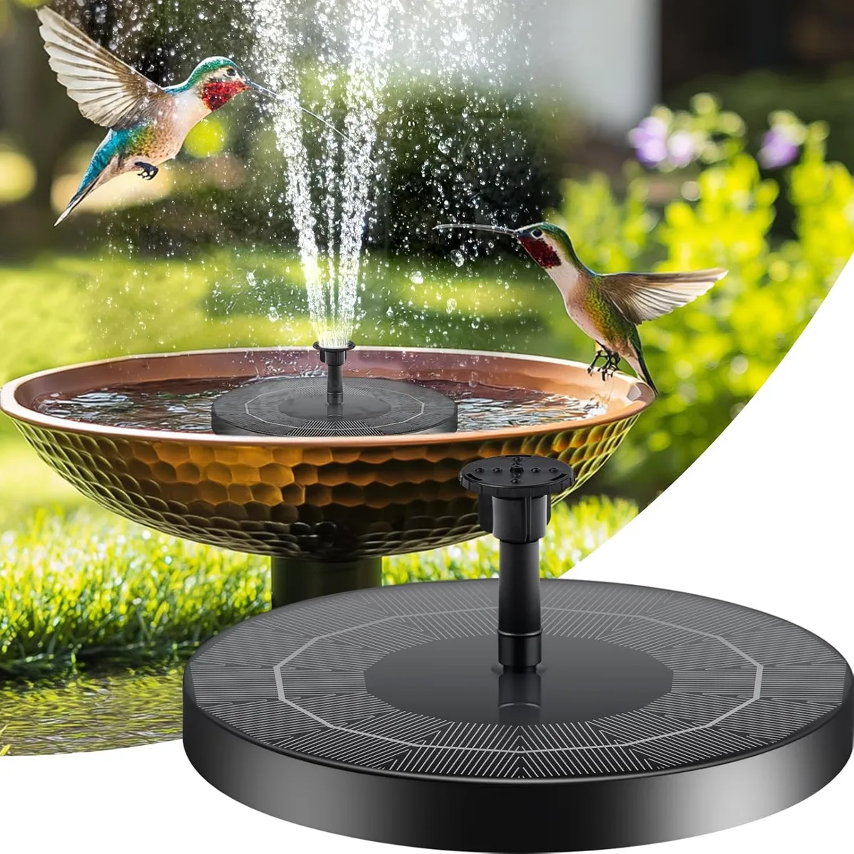 Solar Bird Bath Water Fountain Pump β photo 3