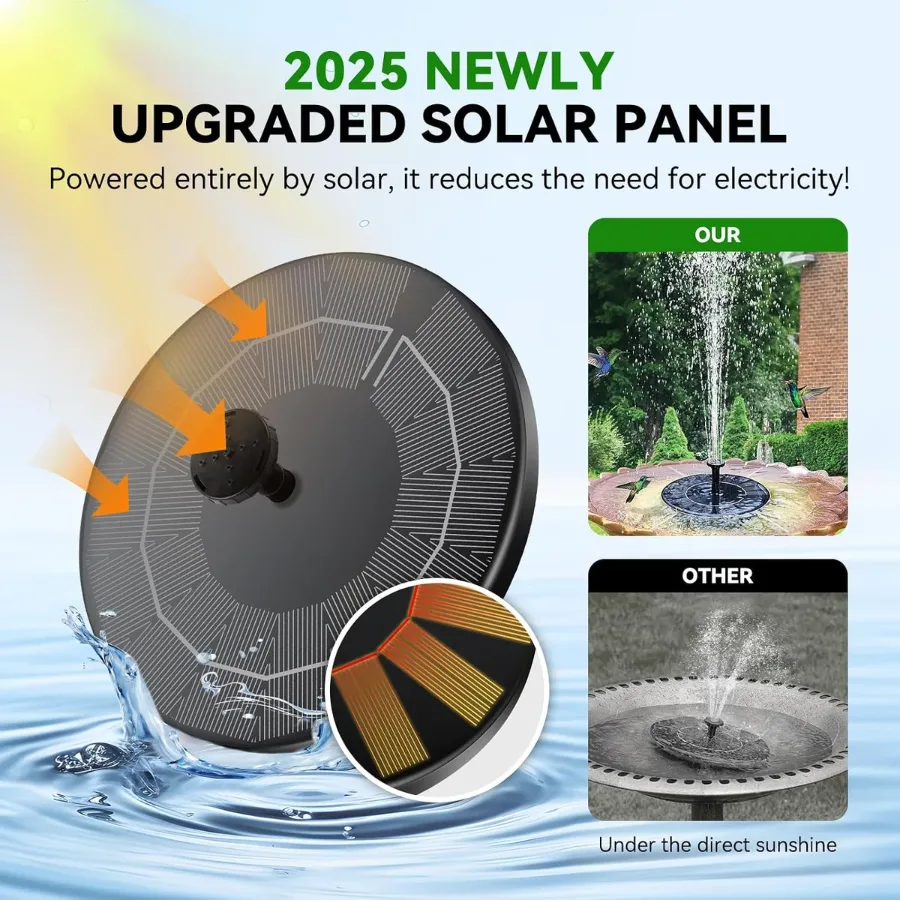 Solar Bird Bath Water Fountain Pump β photo 6