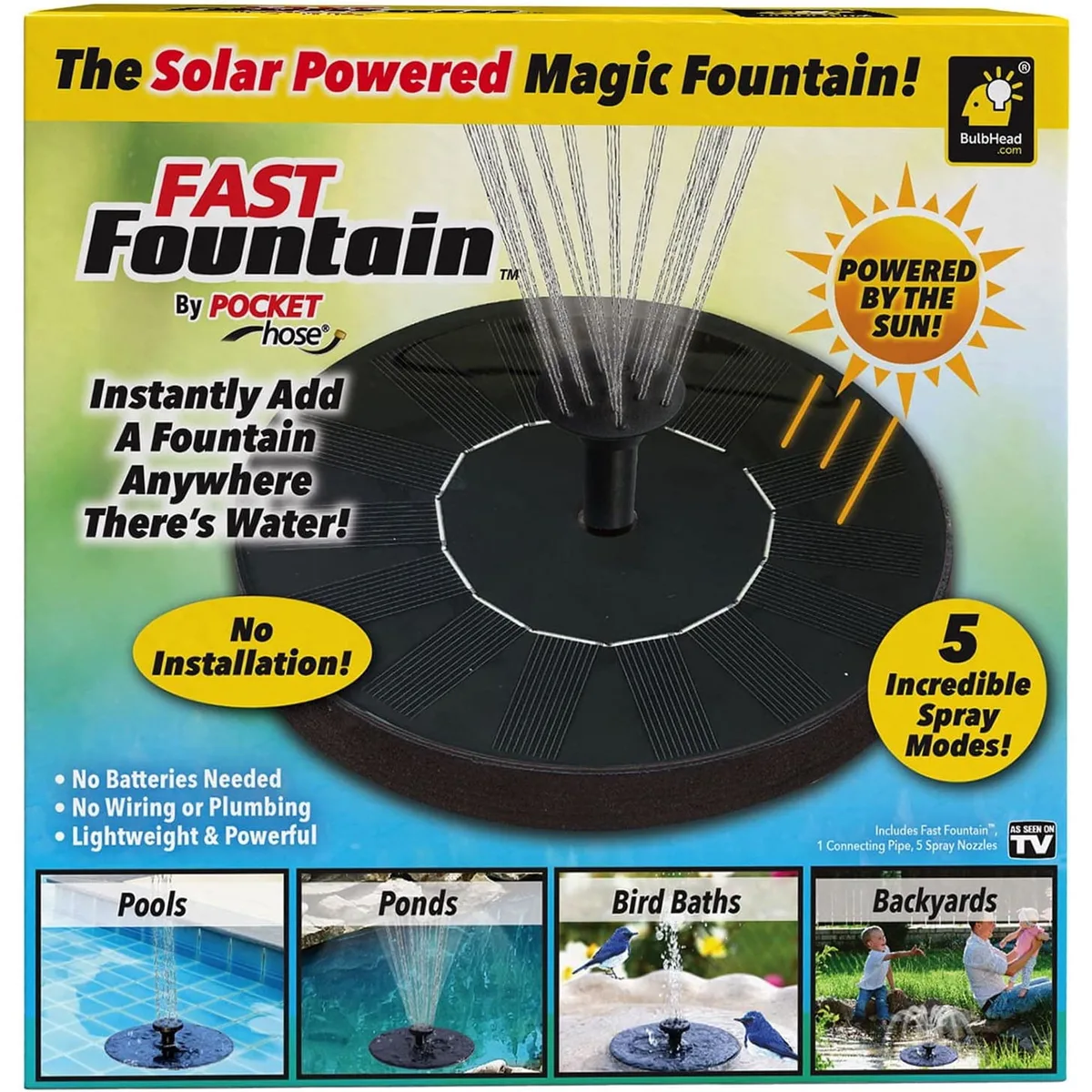 Solar Bird Bath Water Fountain Pump β photo 8