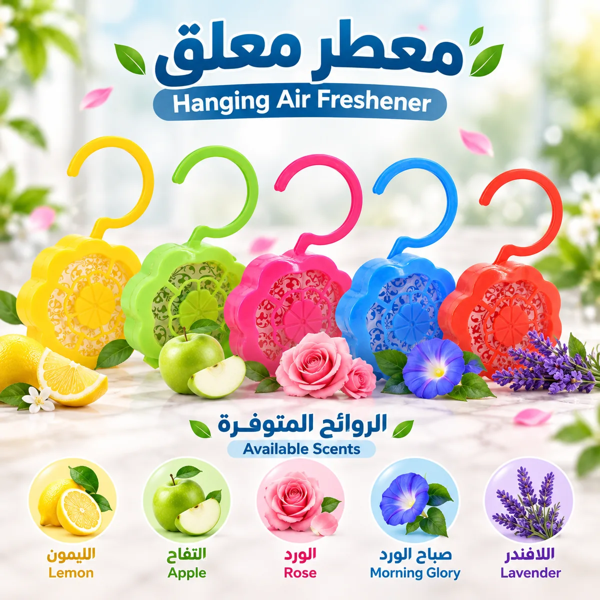 Fragrance Closet Hanging Gel Air Freshener Set of 2 pcs - Apple β photo 3