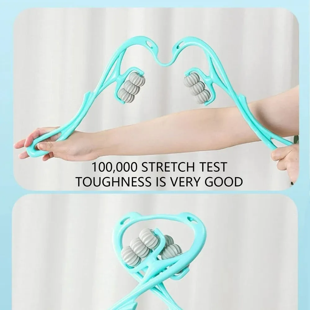 Hand Neck Massager with Rollers, 6 Wheel Neck Massager for Pain Relief Deep Tissue β photo 5