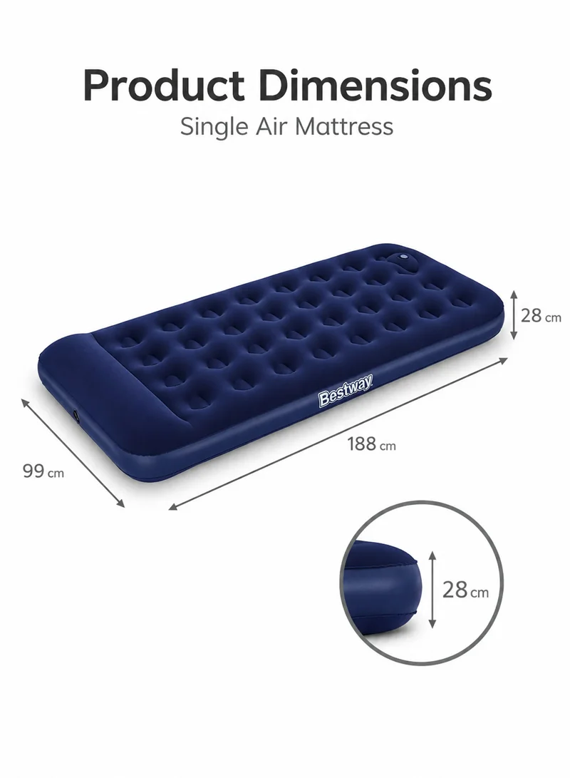 188 x 99 x 28 cm Pavillo Air Mattress with Built-in Foot Pump 67224 — photo 2