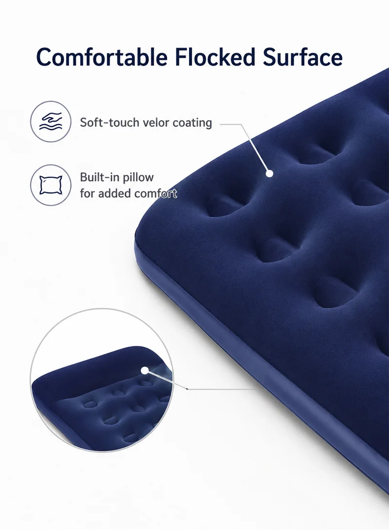 188 x 99 x 28 cm Pavillo Air Mattress with Built-in Foot Pump 67224 β photo 6