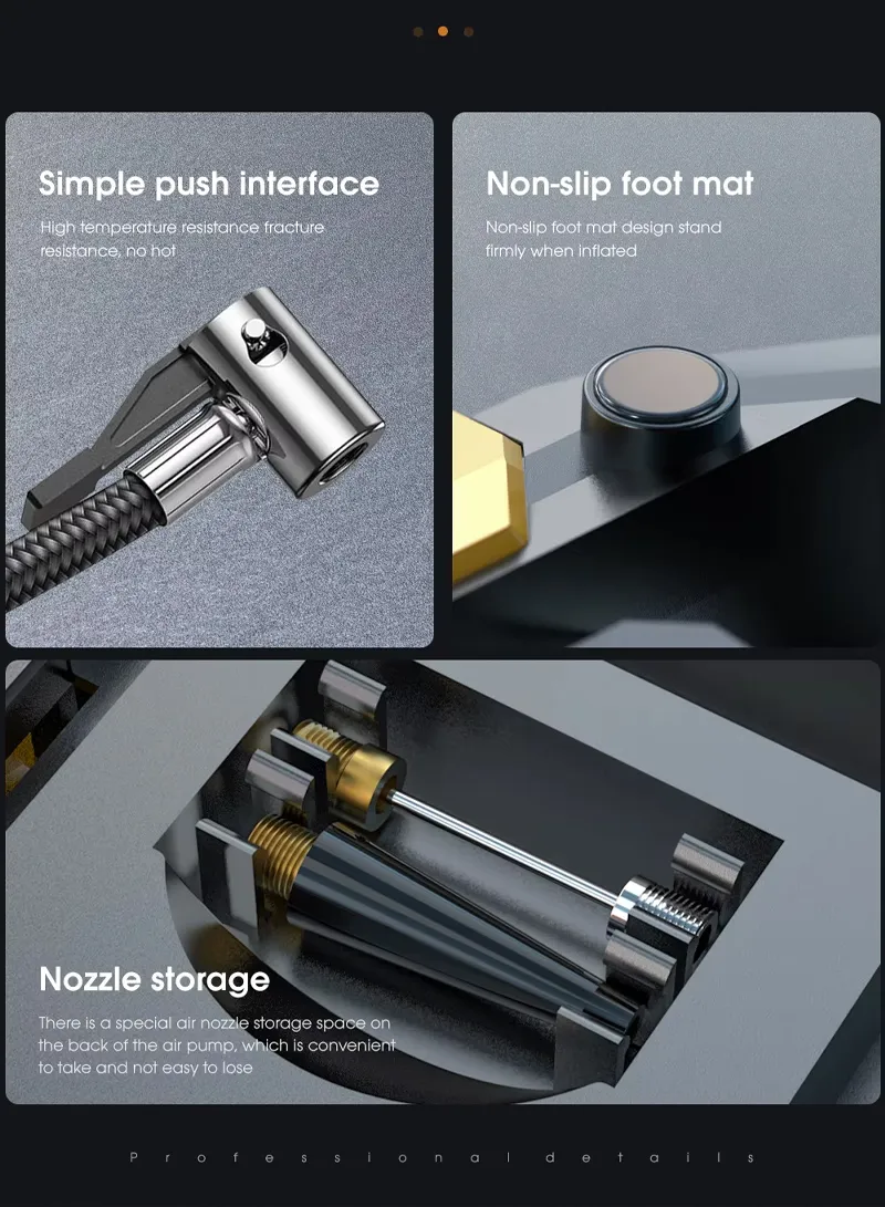 12V 150 PSI Portable Digital Tire Inflator, Cigarette Lighter Plug Fast Inflation with Auto Shu — photo 7