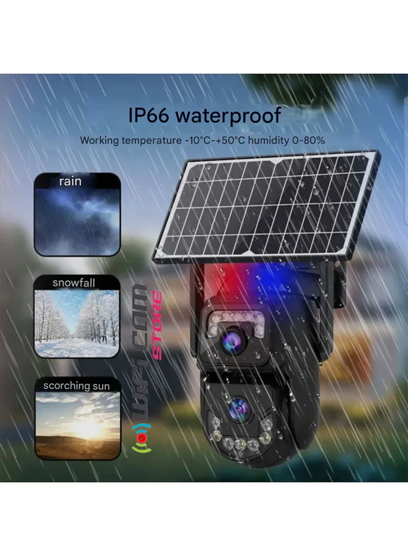DUAL-LENS DUAL CAMERA Smart Wi-Fi Solar Security PTZ Camera with Full Color Night Vision, AI Hu — photo 5