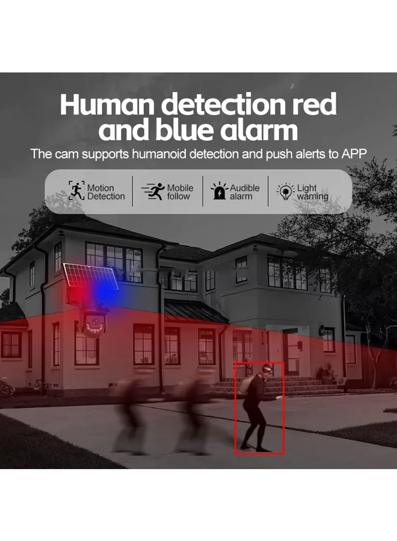 DUAL-LENS DUAL CAMERA Smart Wi-Fi Solar Security PTZ Camera with Full Color Night Vision, AI Hu β photo 6
