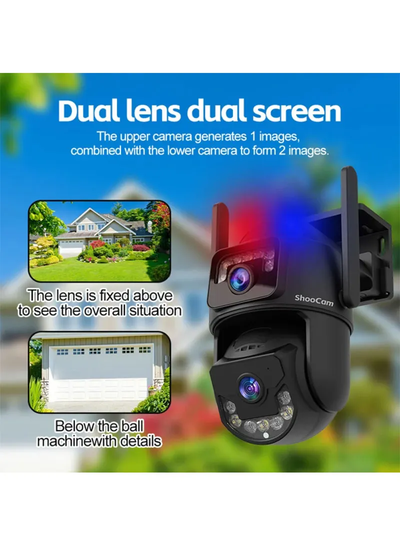 DUAL-LENS DUAL CAMERA Smart Wi-Fi Solar Security PTZ Camera with Full Color Night Vision, AI Hu — photo 7