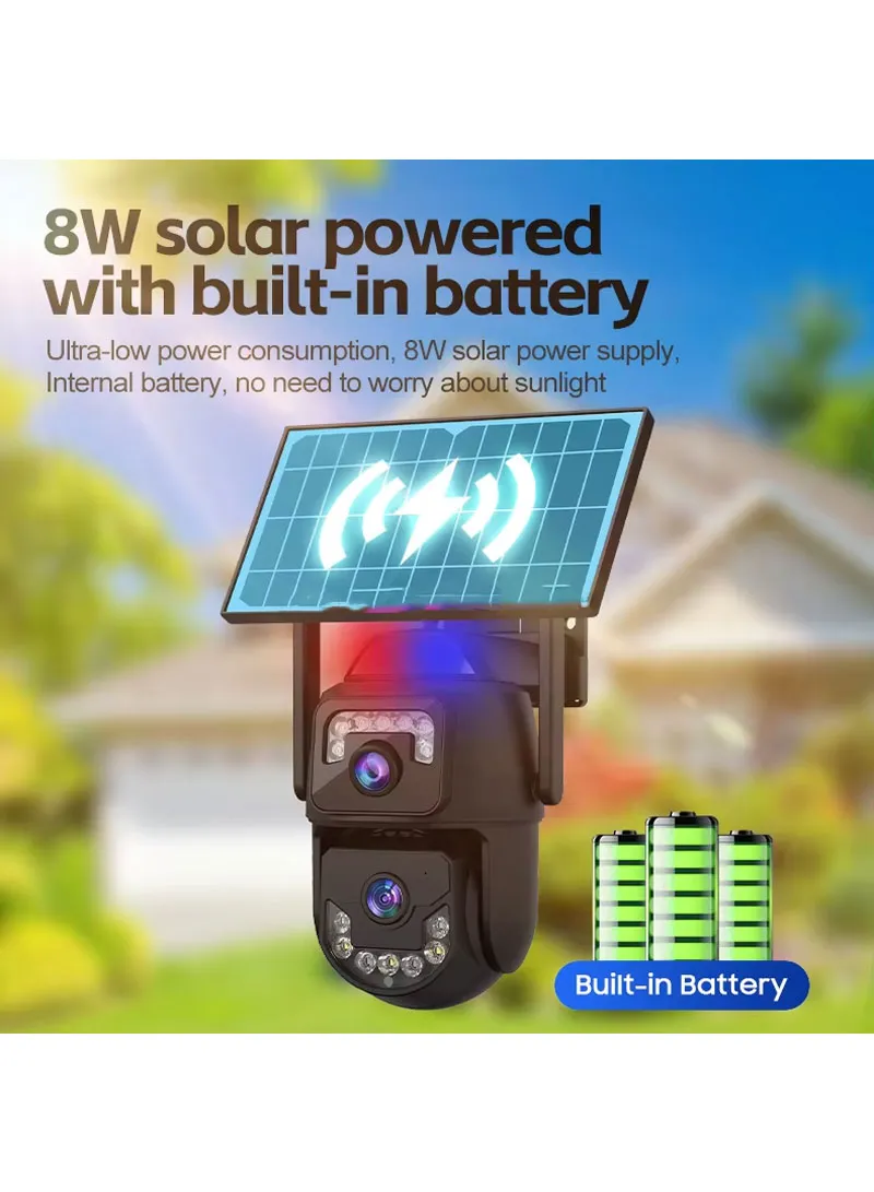 DUAL-LENS DUAL CAMERA Smart Wi-Fi Solar Security PTZ Camera with Full Color Night Vision, AI Hu β photo 8