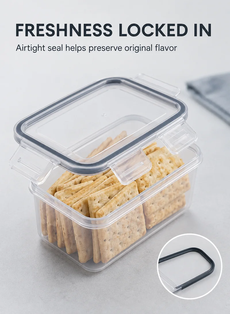 9-Pcs Plastic Lunch Box Set – Microwave, Freezer &amp; Dishwasher Safe Food Storage Containers — photo 4