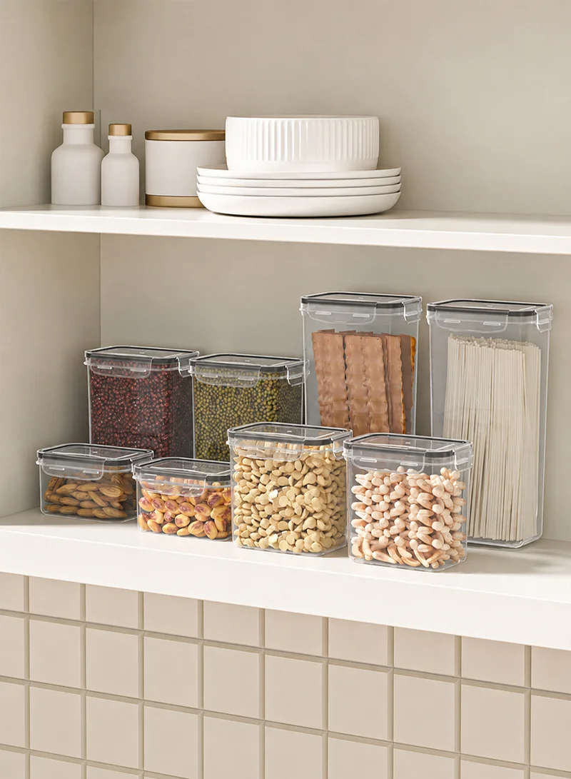 9-Pcs Plastic Lunch Box Set – Microwave, Freezer &amp; Dishwasher Safe Food Storage Containers — photo 8