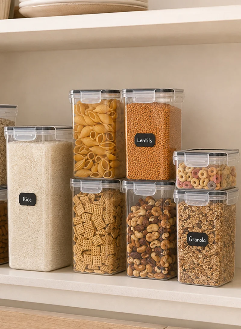 9-Pcs Plastic Lunch Box Set – Microwave, Freezer & Dishwasher Safe Food Storage Containers — photo 9