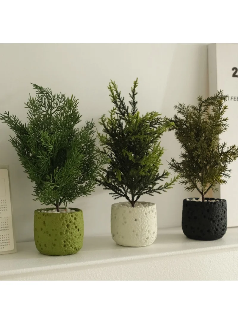 Nordic Style Artificial Plant Decorative Mini Potted Green Faux Plants for Office Living Room D — photo 4