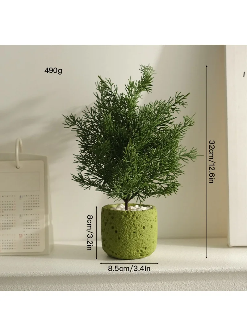Nordic Style Artificial Plant Decorative Mini Potted Green Faux Plants for Office Living Room D — photo 5