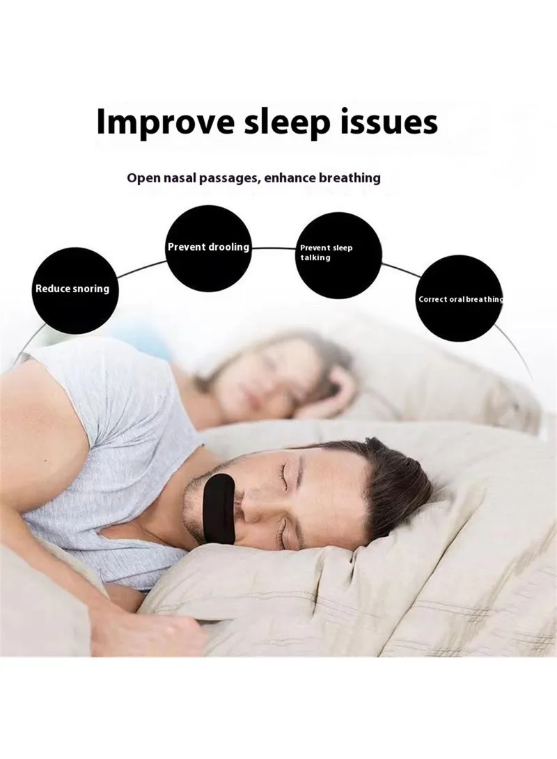 30Pcs Sleeping Mouth Tape, Anti Snoring Strips, for Adult & Children Improved Sleep Breathing S — photo 3