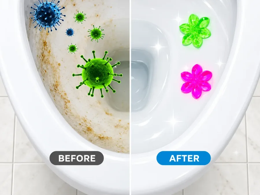Toilet Cleaner Scented Air Fresheners Bathroom - Rose — photo 5