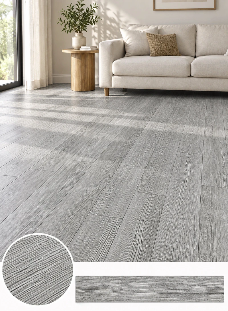 36 Pcs Self-Adhesive PVC Plank Flooring, 5m² Cover Area Waterproof Peel & Stick Floor Tiles - C
