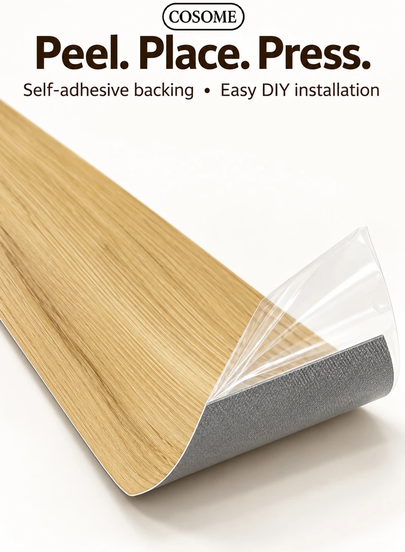 36 Pcs Self-Adhesive PVC Plank Flooring, 5m² Cover Area Waterproof Peel & Stick Floor Tiles - B — photo 5