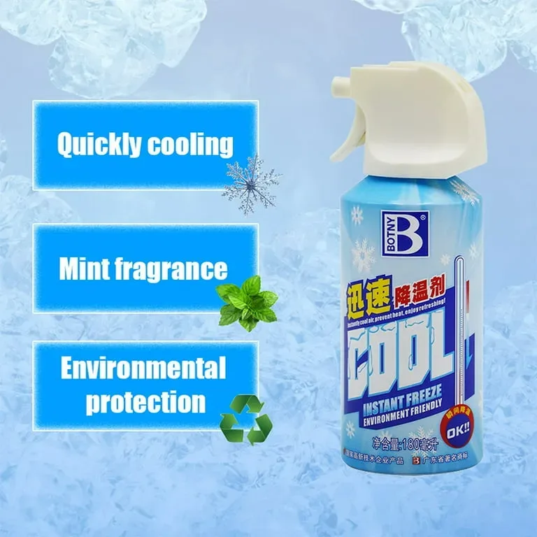 Instant Cooling Spray – 180ml Cool Ice Dry Spray, Fast-Acting Car & Body Cooling Mist, Spray for Summer Heat Relief - Default Title — photo 2