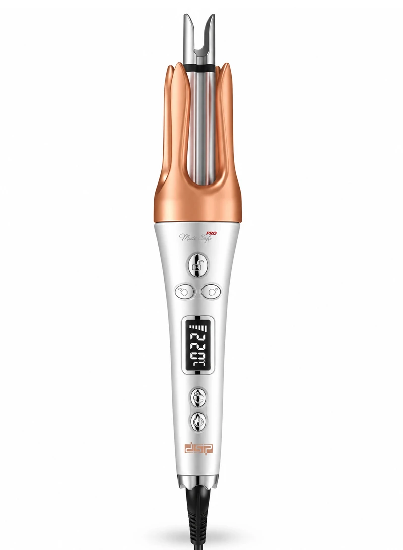 Professional Automatic Ceramic Glaze Hair Curler with LED Display & 8 Temperature Settings