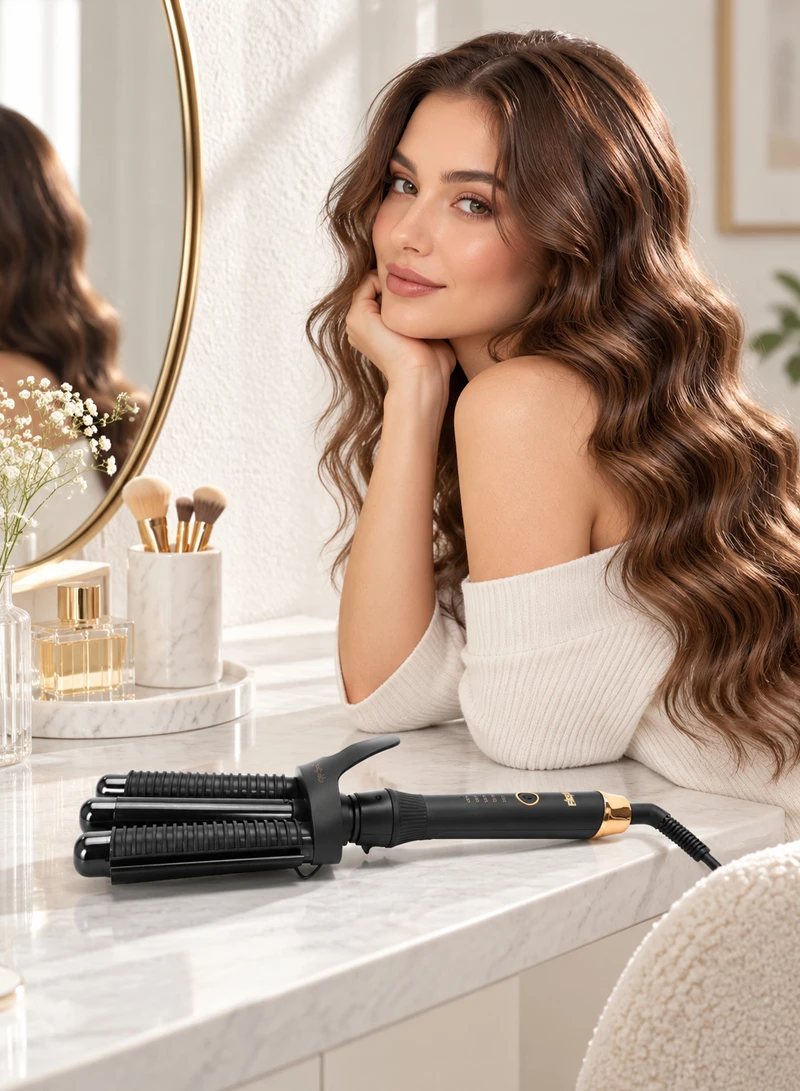 Professional 3-Barrel Hair Curler with PTC Ceramic Heating & Adjustable Temperature 20860 — photo 9