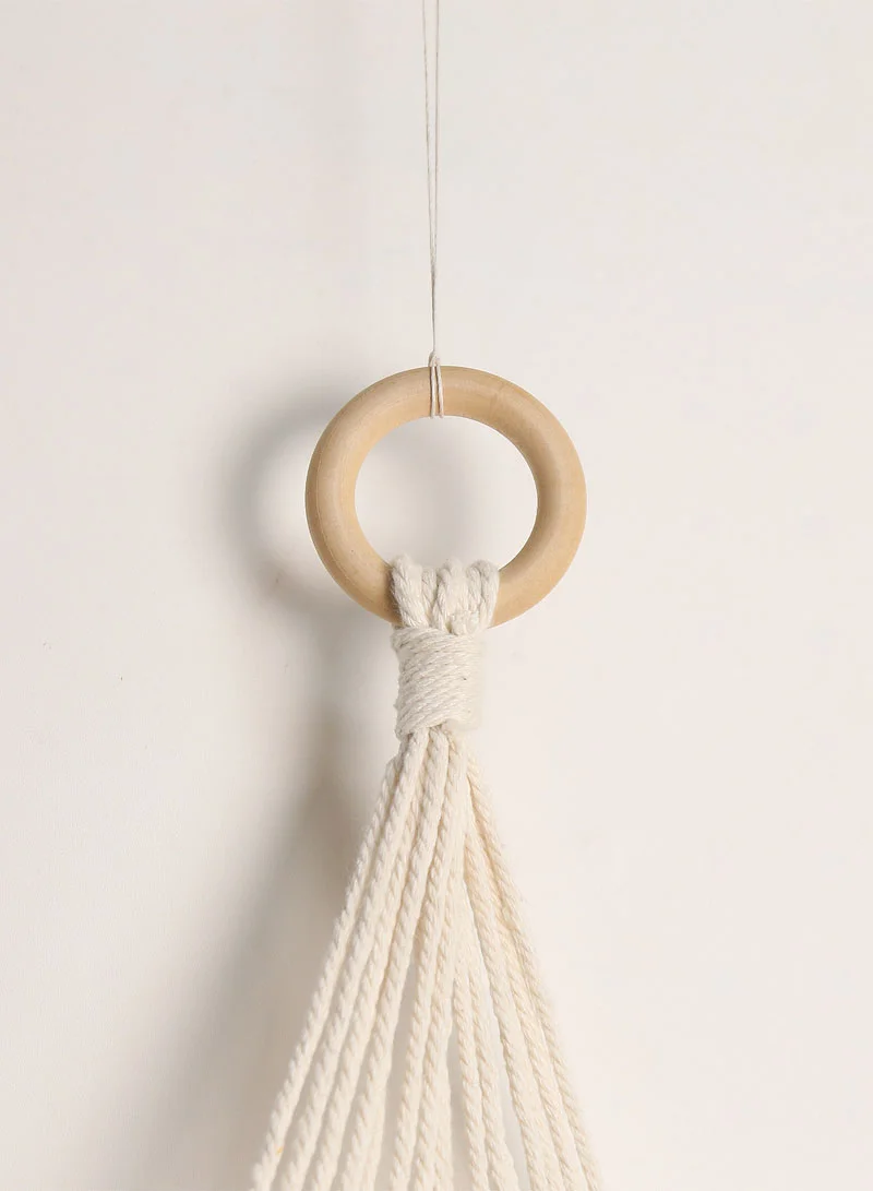 Modern Boho Wall Accent Featuring Double Tiered Macrame Weave β photo 6
