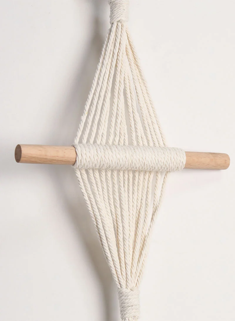 Modern Boho Wall Accent Featuring Double Tiered Macrame Weave β photo 7