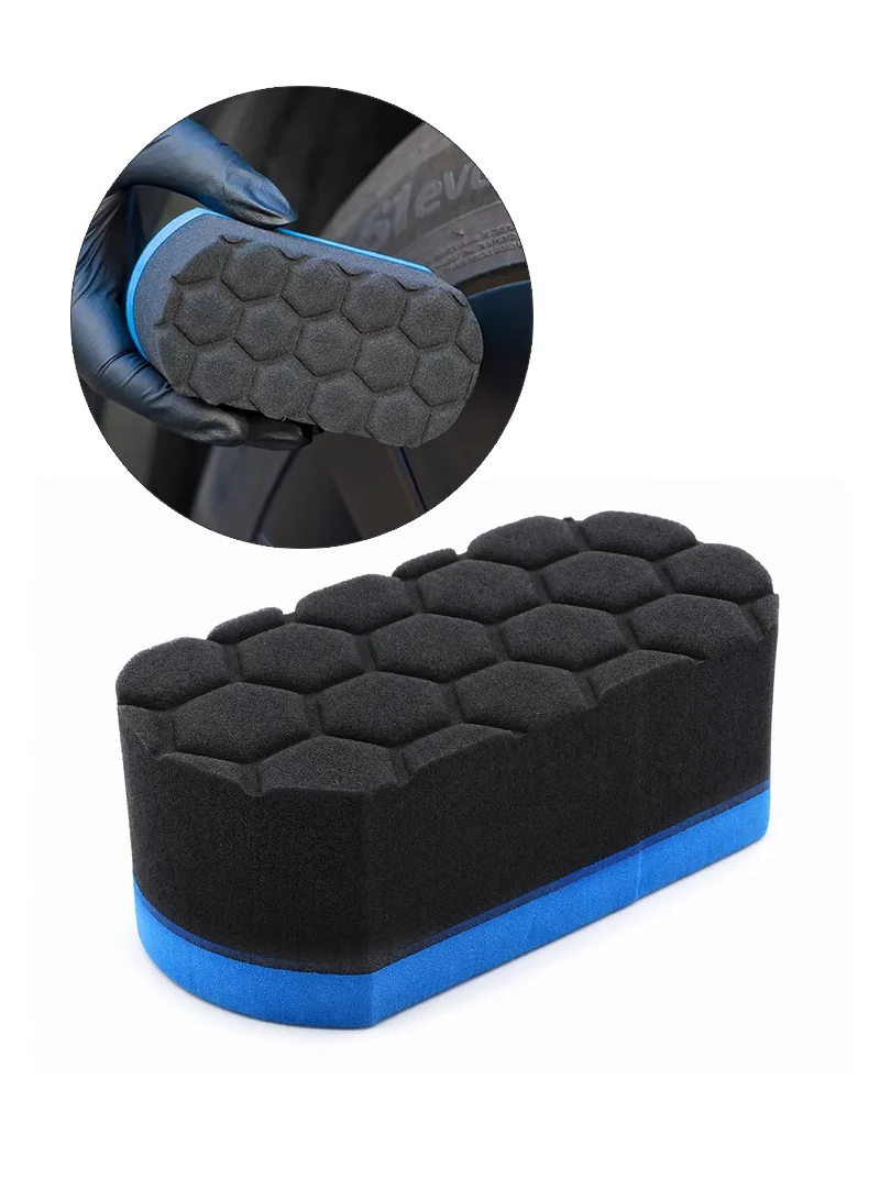 Premium Automotive Detailing Oval Foam Applicator Block