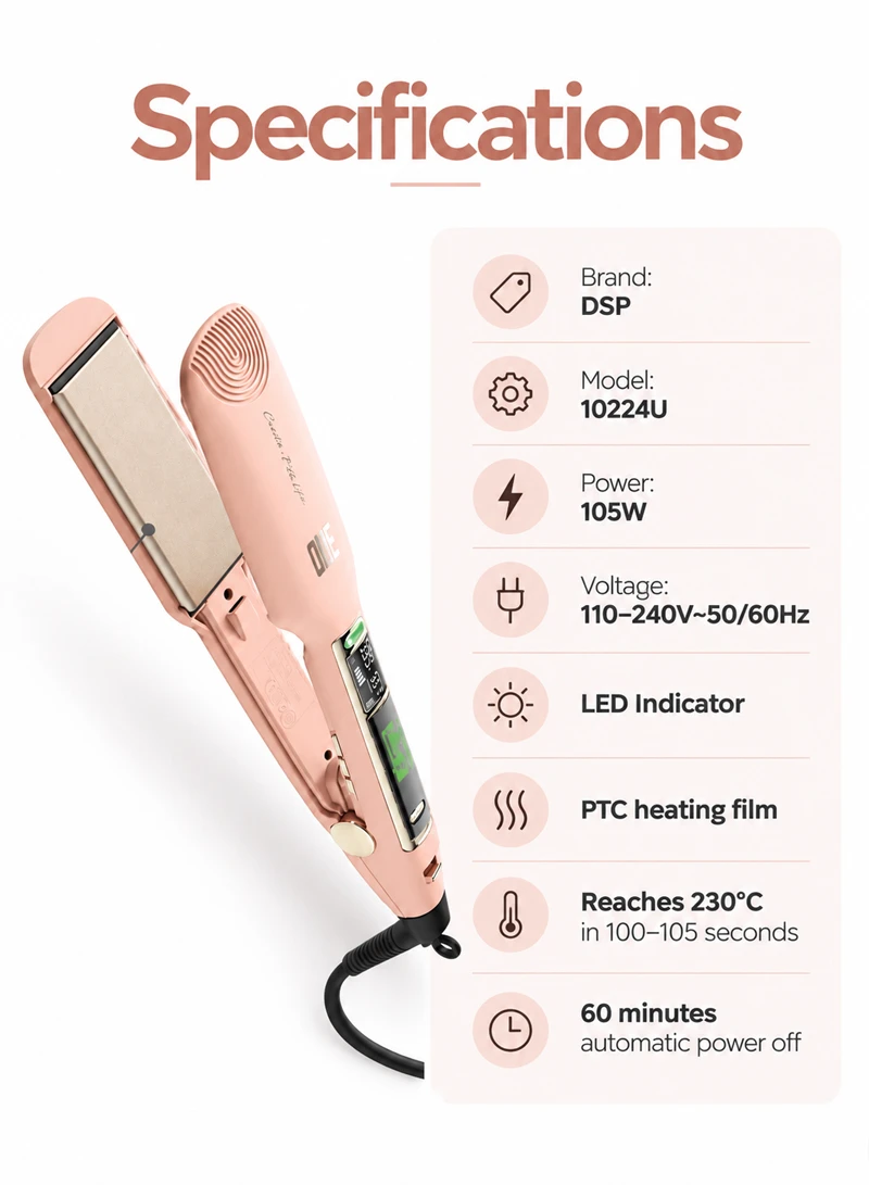 Professional Hair Straightener with 360° Rotatable Swivel Cord — photo 6