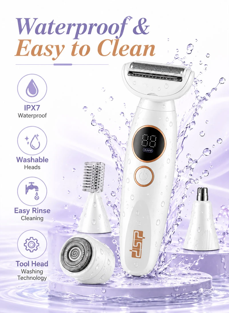 5-in-1 Women’s Electric Trimmer Kit With LED Display & Waterproof Design — photo 7