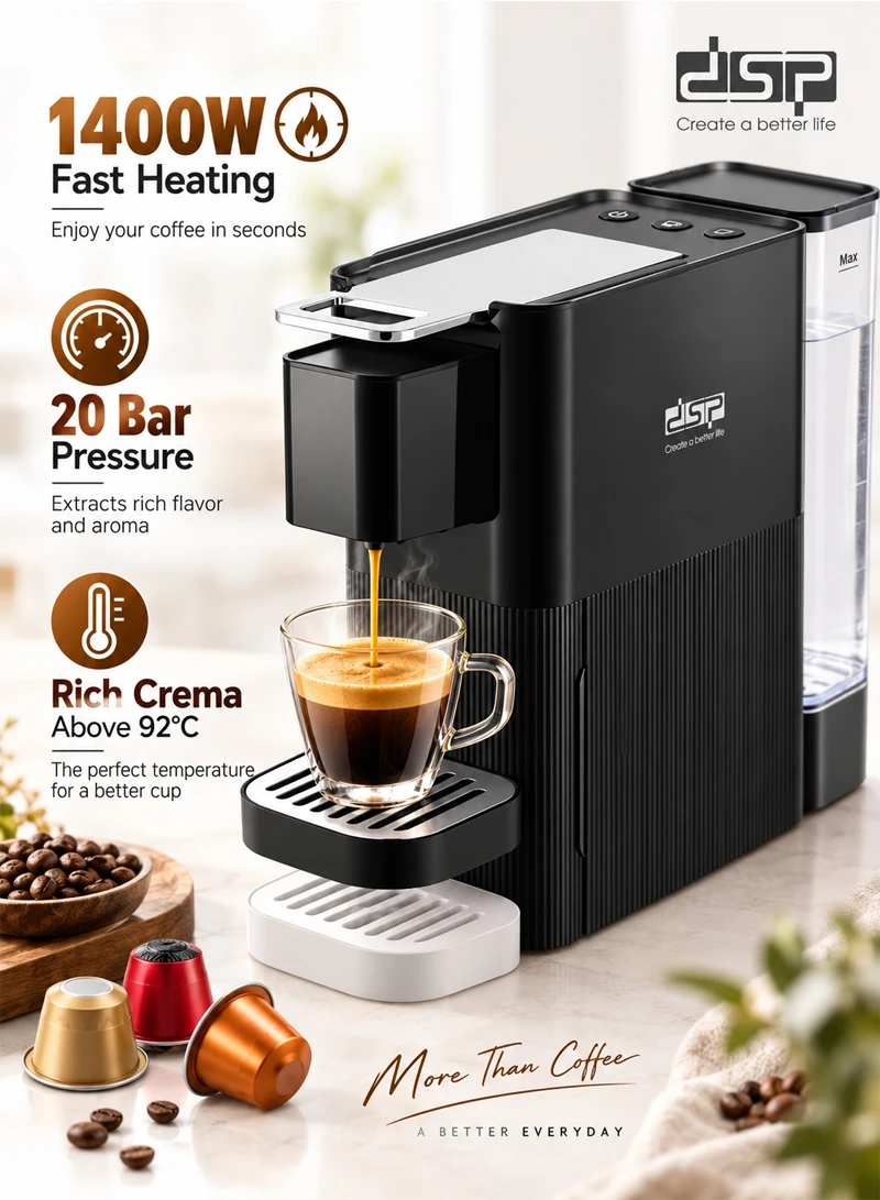 High-Pressure Espresso Machine with Adjustable Flow & Smart Safety Features β photo 3