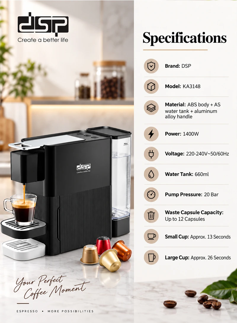 High-Pressure Espresso Machine with Adjustable Flow & Smart Safety Features β photo 6