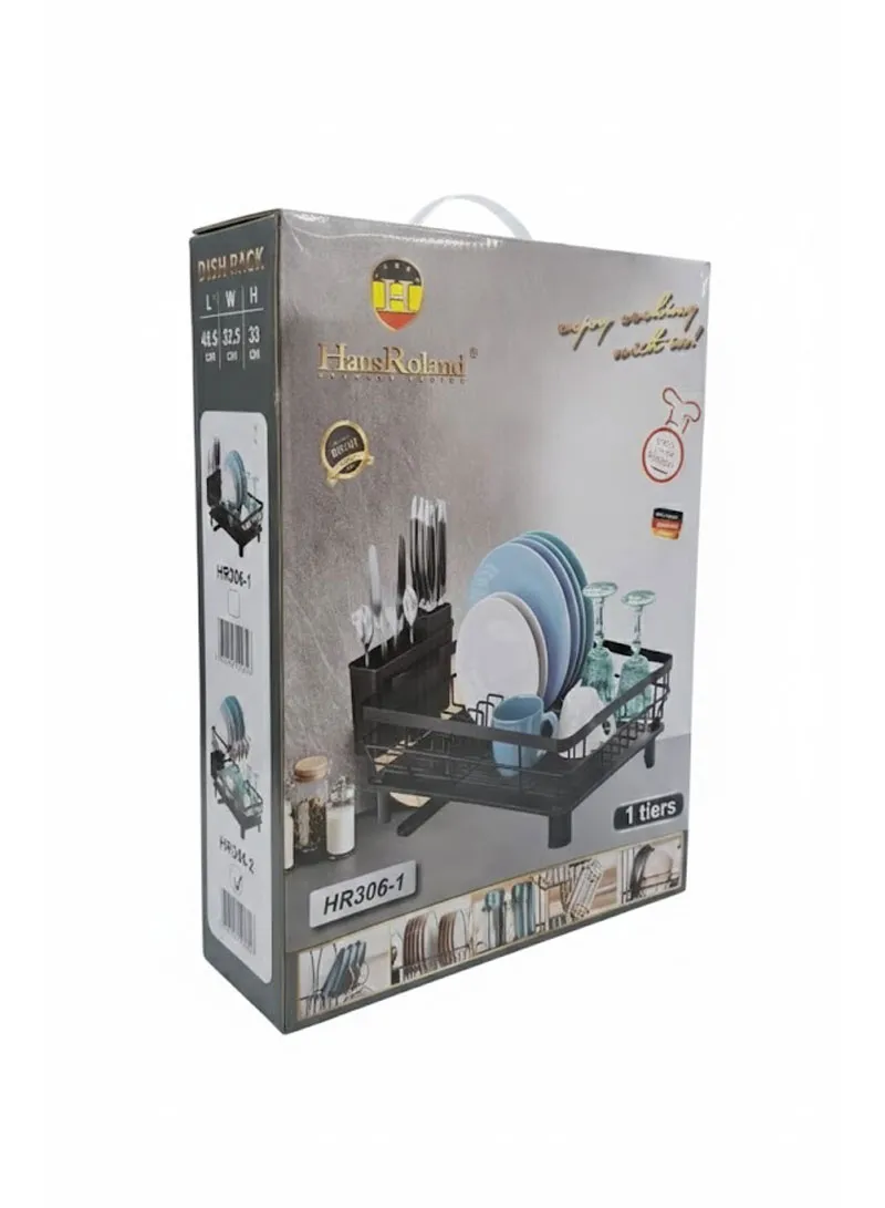 Multifunction Two-Tier Kitchen Dish Drying Rack with Cutlery Holder β photo 8