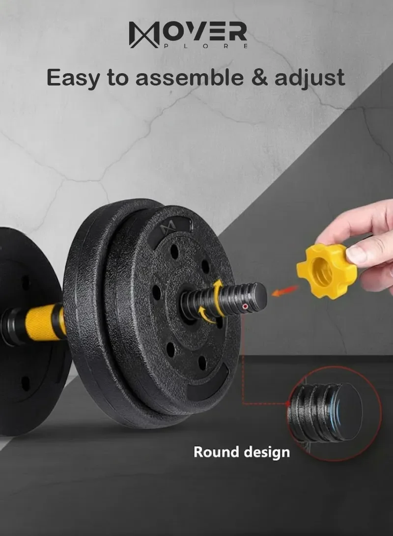50kg 4-in-1 Strength Training Set, Adjustable Dumbbells with Barbell & Kettlebell Attachments β photo 4