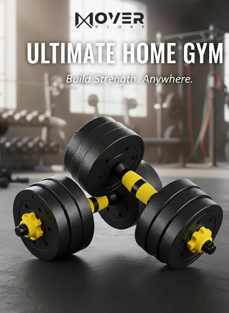 50kg 4-in-1 Strength Training Set, Adjustable Dumbbells with Barbell & Kettlebell Attachments β photo 7