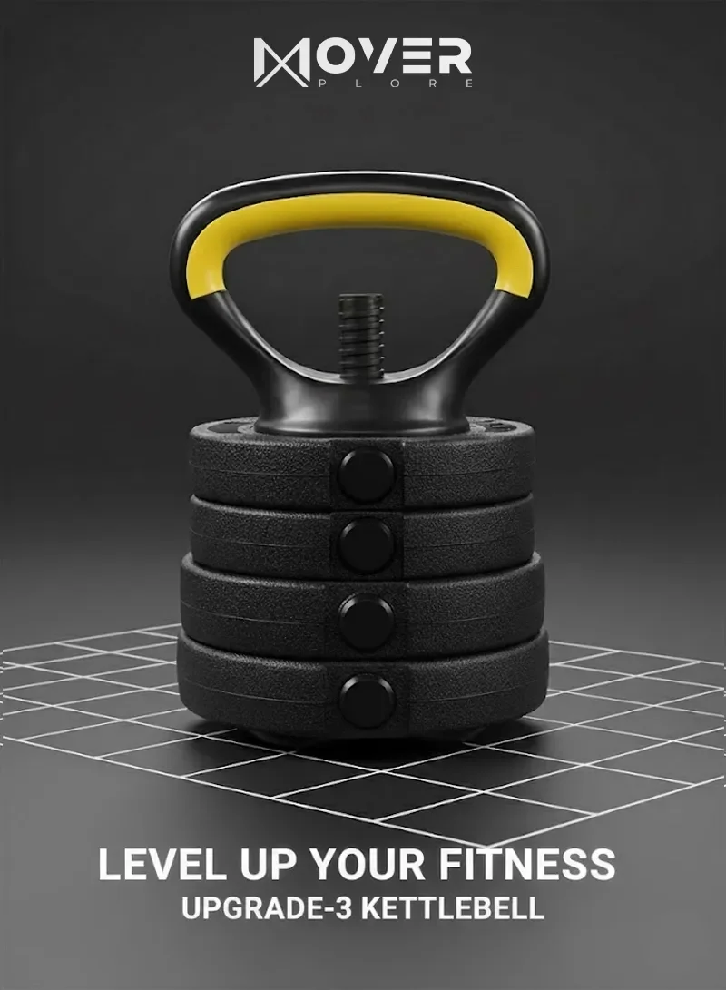 50kg 4-in-1 Strength Training Set, Adjustable Dumbbells with Barbell & Kettlebell Attachments — photo 8