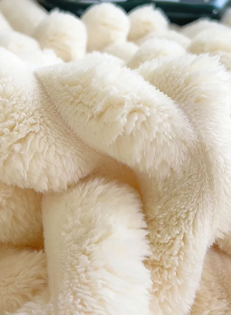 150x200cm Ultra-Soft Single Layer Plush Blanket, Warm & Lightweight Polyester Fabric - Light Gr β photo 4
