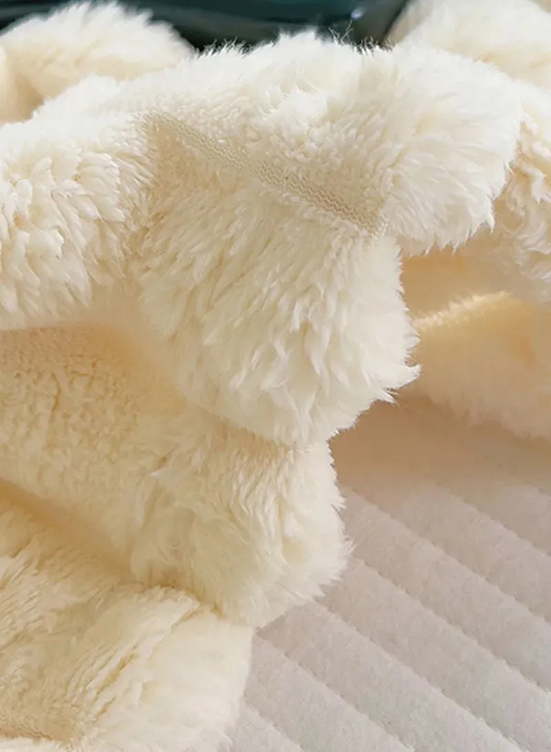 150x200cm Ultra-Soft Single Layer Plush Blanket, Warm & Lightweight Polyester Fabric - Light Gr — photo 8