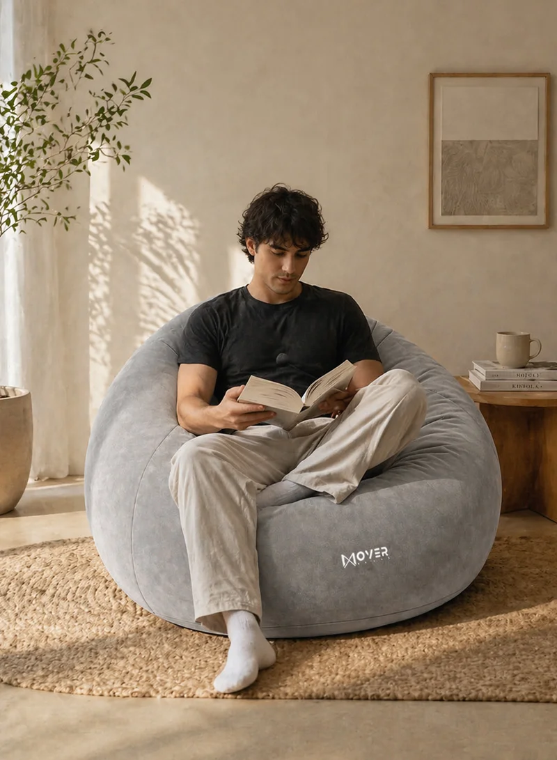 Inflatable Bean Bag Lounge Sofa Chair with Soft Flocked Surface 27499 β photo 5